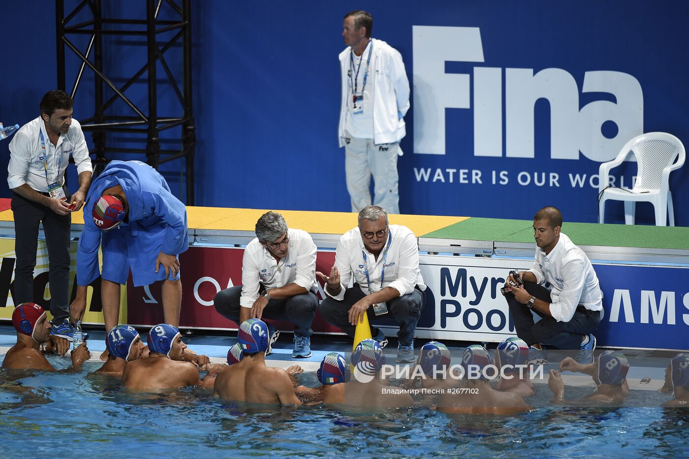 Чемпионат мира FINA 2015. Водное поло. Мужчины. Матч Греция - Италия