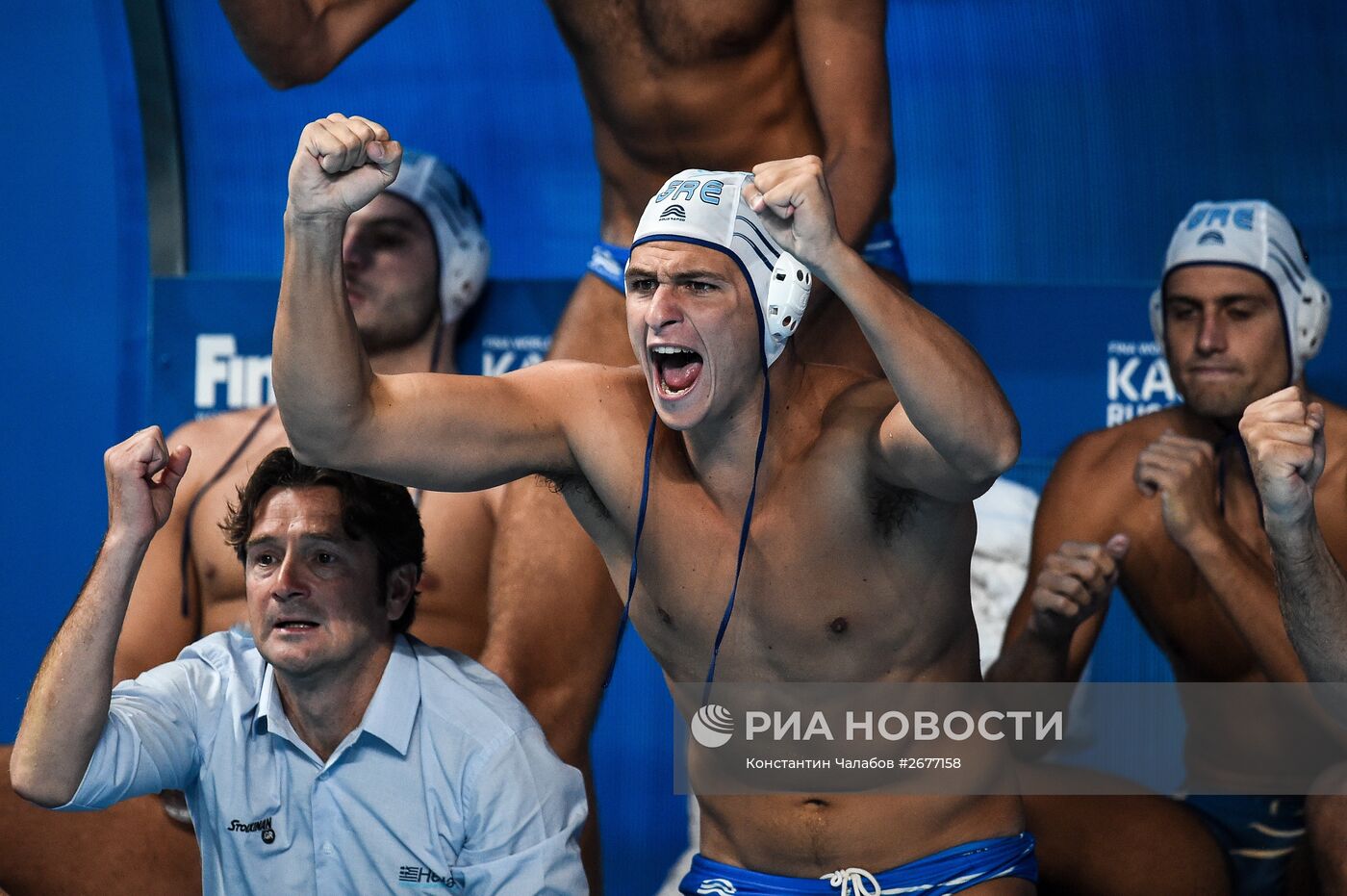 Чемпионат мира FINA 2015. Водное поло. Мужчины. Матч Греция - Италия