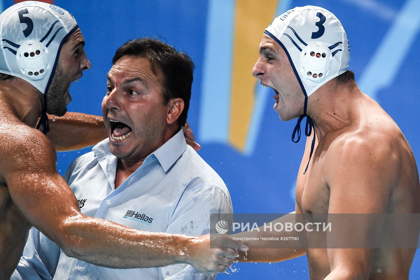 Чемпионат мира FINA 2015. Водное поло. Мужчины. Матч Греция - Италия