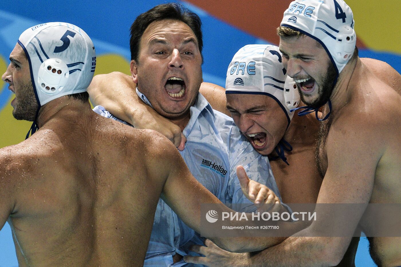 Чемпионат мира FINA 2015. Водное поло. Мужчины. Матч Греция - Италия