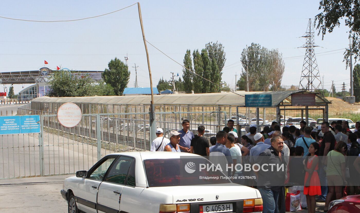 Открытие границы между Киргизией и Казахстаном
