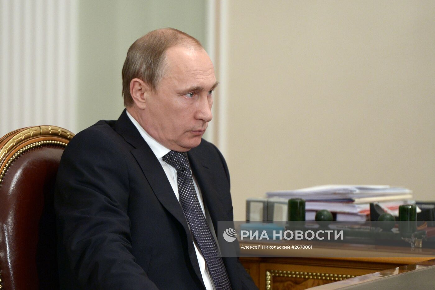 Рабочая встреча президента РФ В.Путина с президентом Республики Дагестан Р.Абдулатиповым