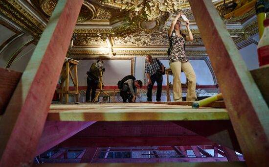 Реставрация интерьеров парадных залов Мраморного дворца