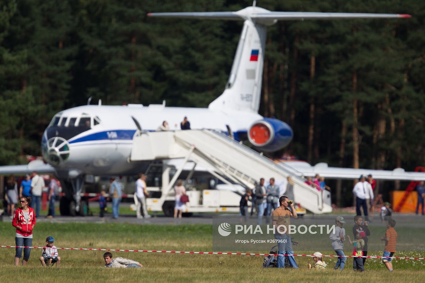 Празднование дня воздушного флота РФ в Санкт-Петербурге