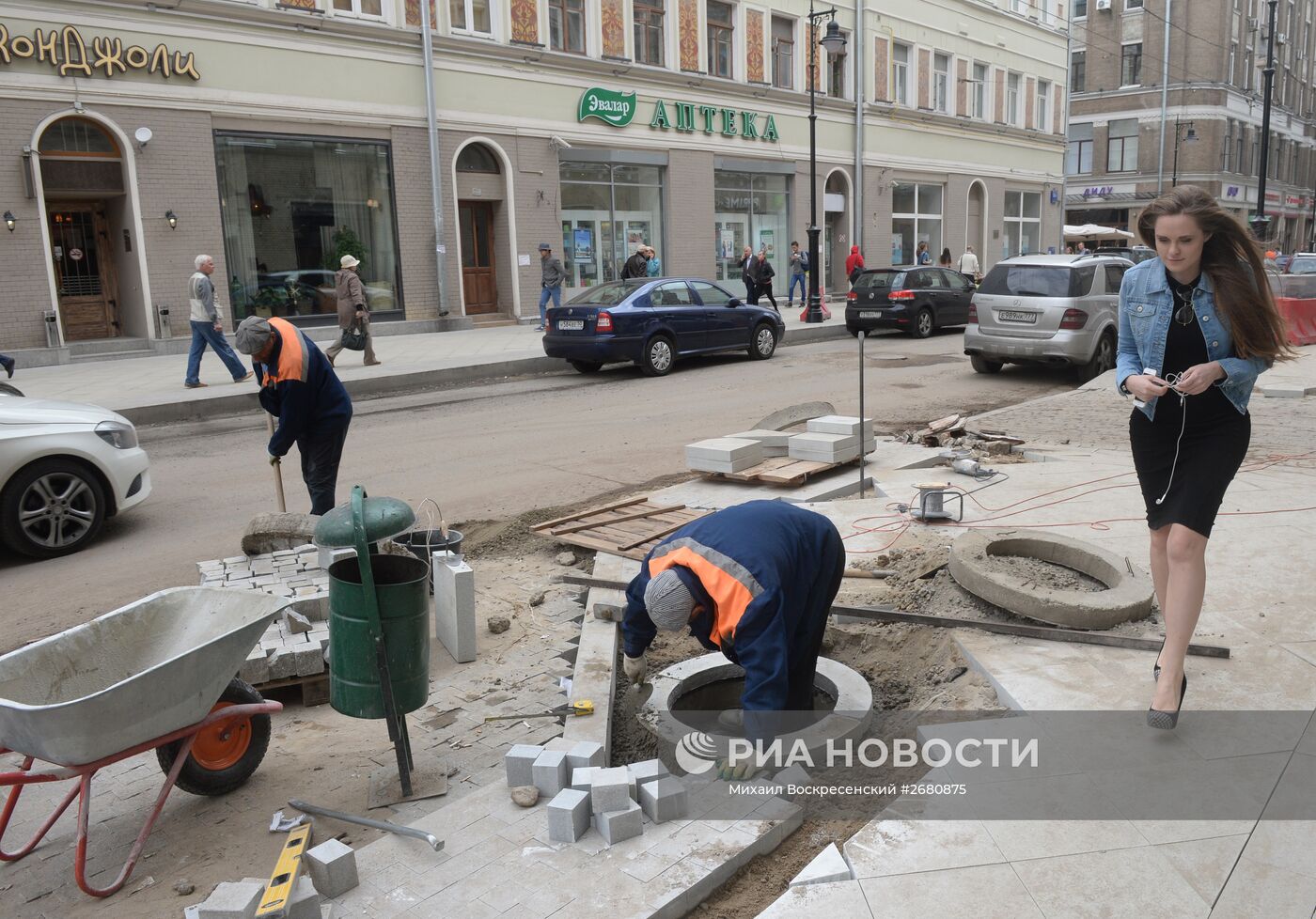 Благоустройство улиц в Москве