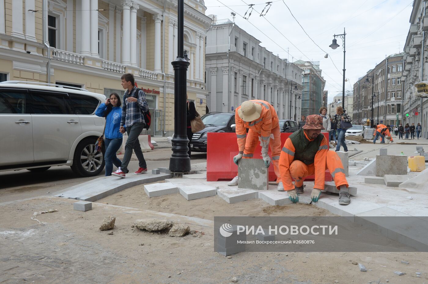 Благоустройство улиц в Москве