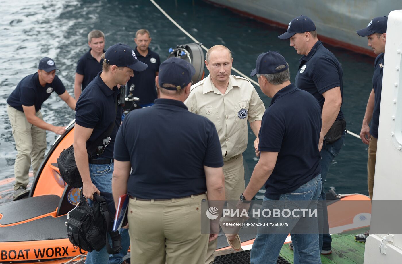 Рабочая поездка президента РФ В.Путина в Крым