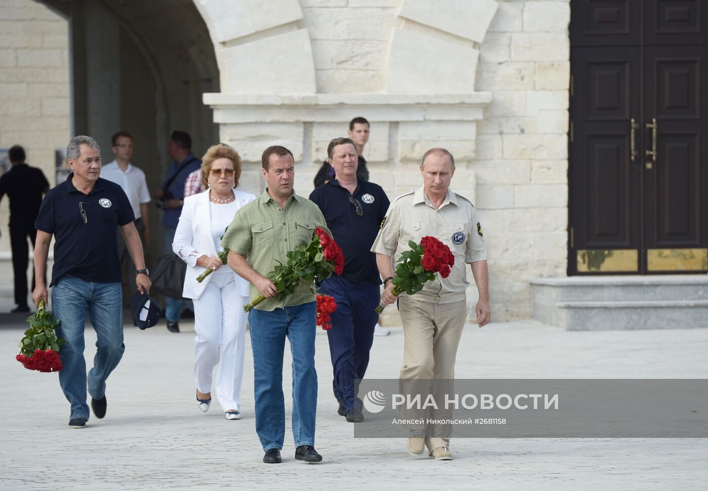 Рабочая поездка президента РФ В.Путина в Крым