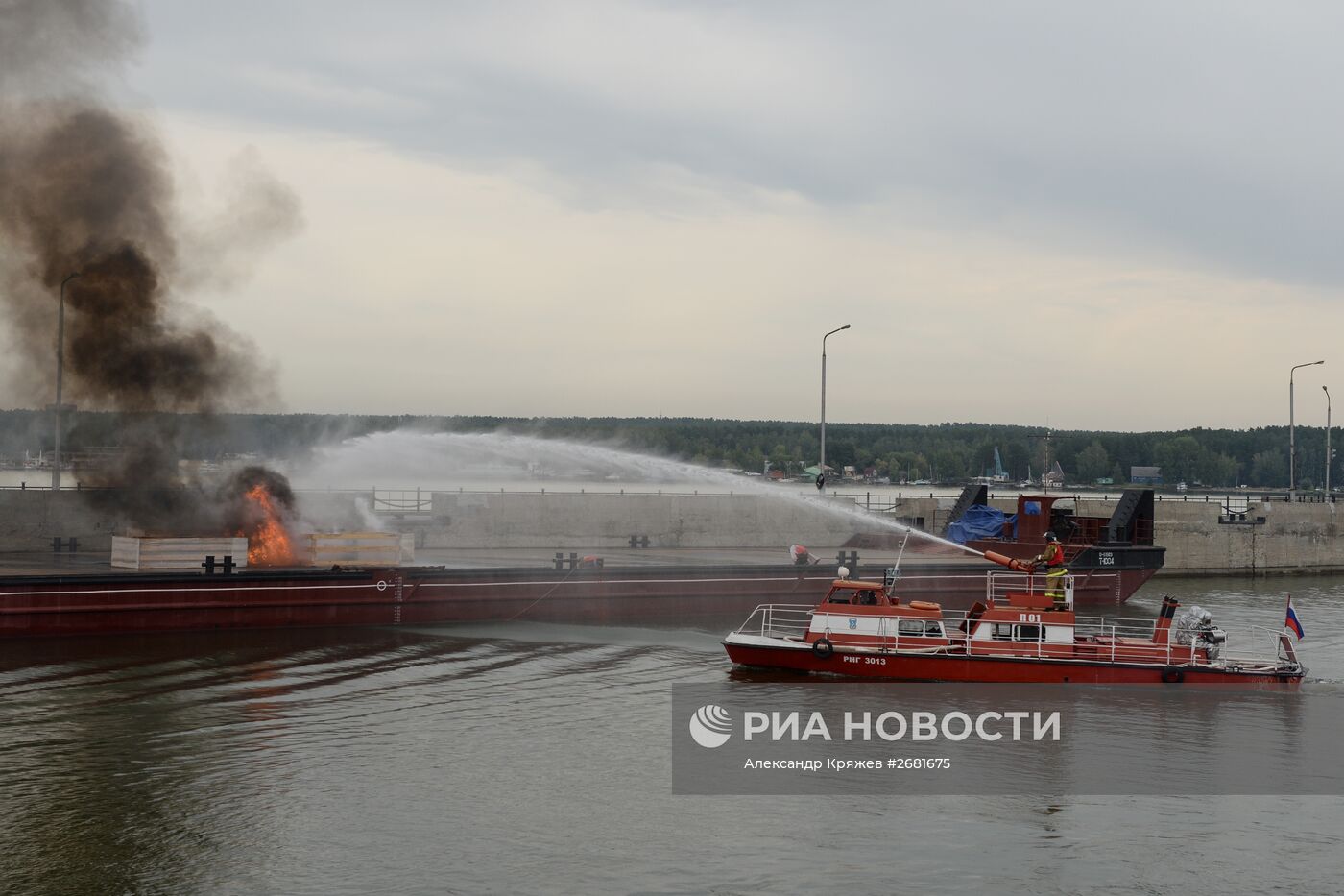 Мобилизационные учения на Новосибирском судоходном шлюзе