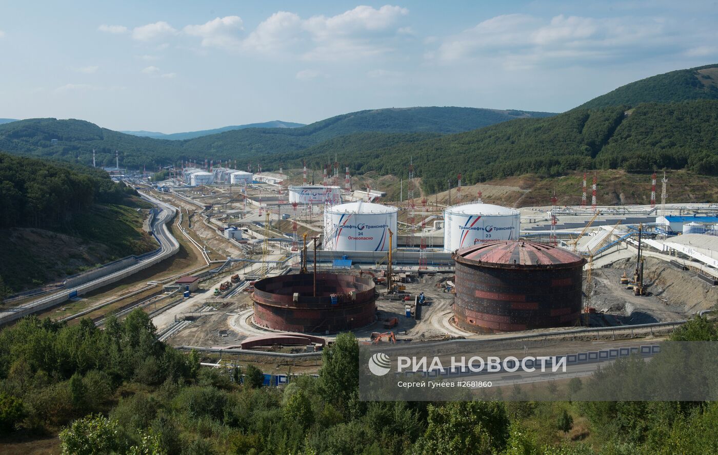 Рабочая поездка президента РФ В. Путина в Новороссийск