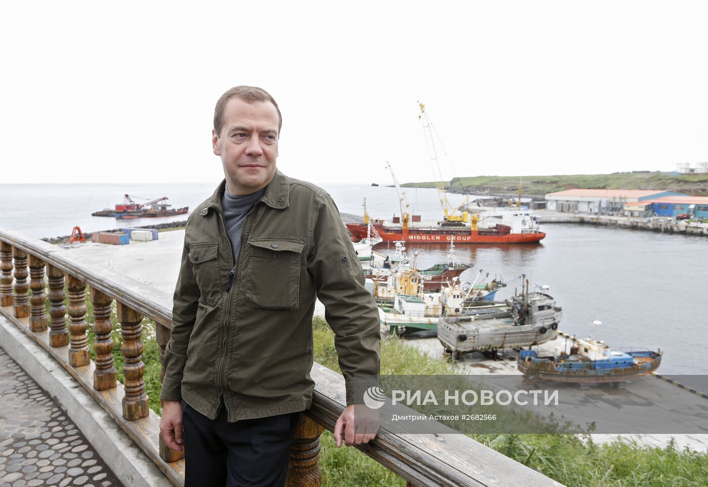 Рабочая поездка премьер-министра РФ Д.Медведева в ДФО. Курильские острова