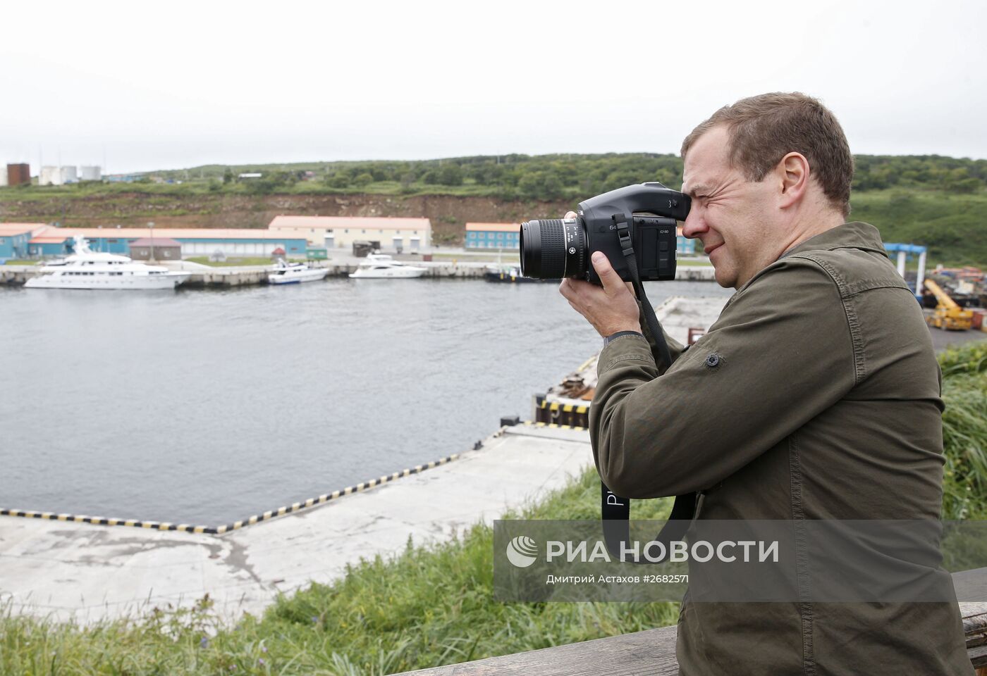 Рабочая поездка премьер-министра РФ Д.Медведева в ДФО. Курильские острова