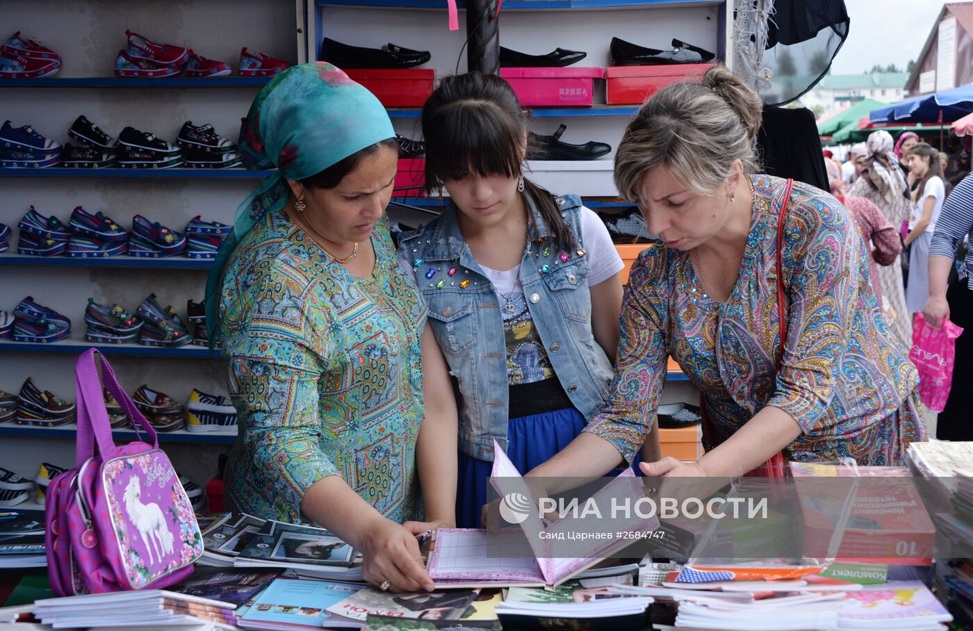 Подготовка школьников к новому учебному году в Грозном