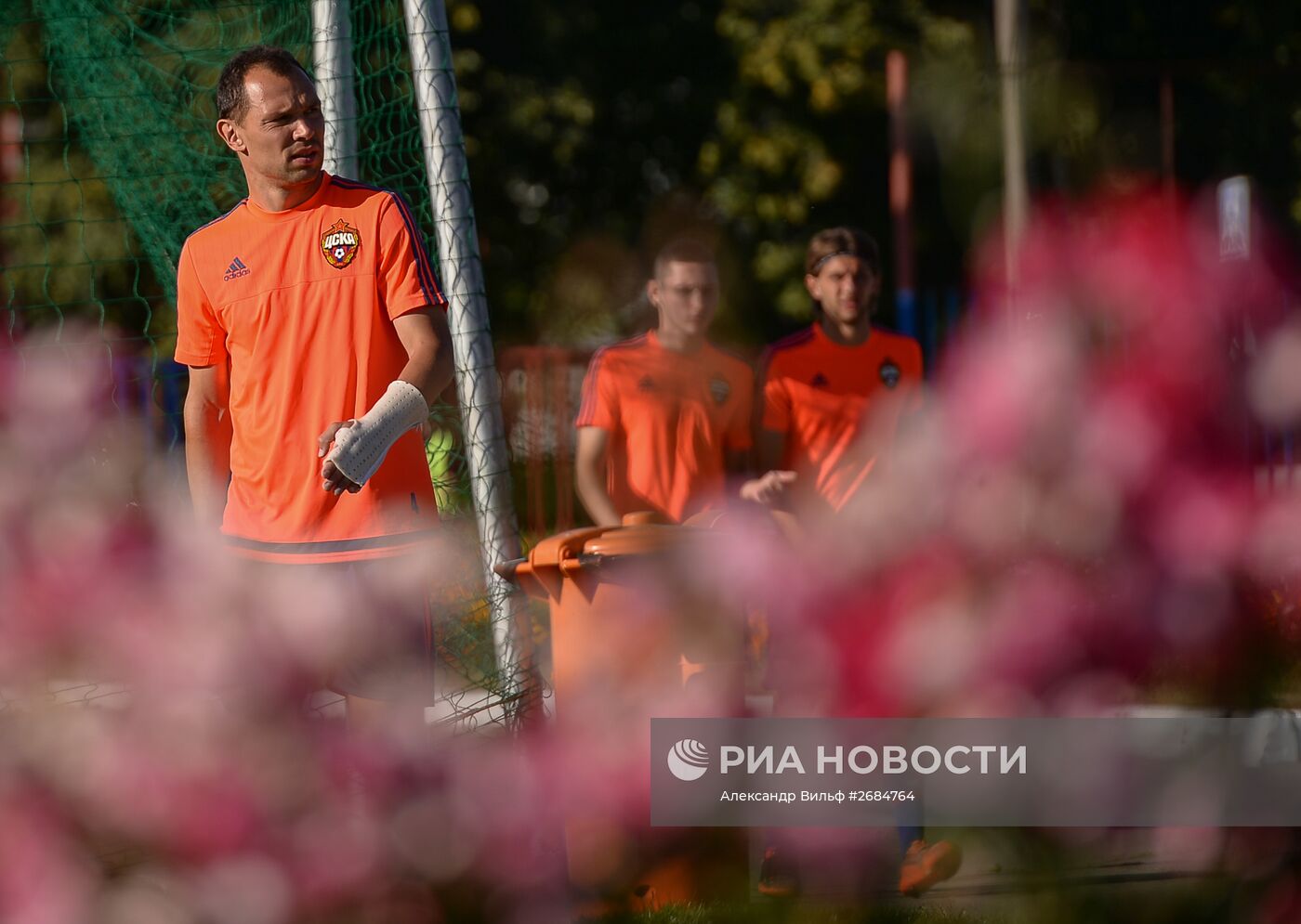 Футбол. Лига чемпионов. Тренировка ПФК ЦСКА