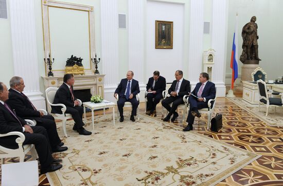 Президент РФ В.Путин встретился с королём Иордании Абдаллой II