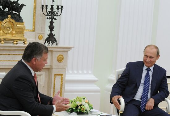 Президент РФ В.Путин встретился с королём Иордании Абдаллой II