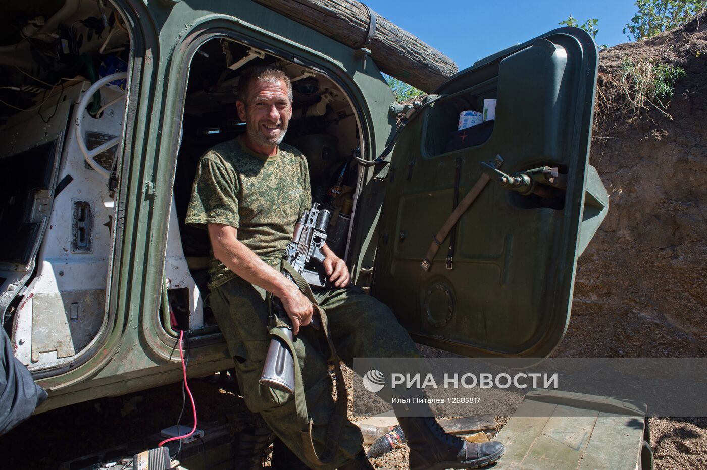 Бойцы батальона "Викинги" народного ополчения ДНР