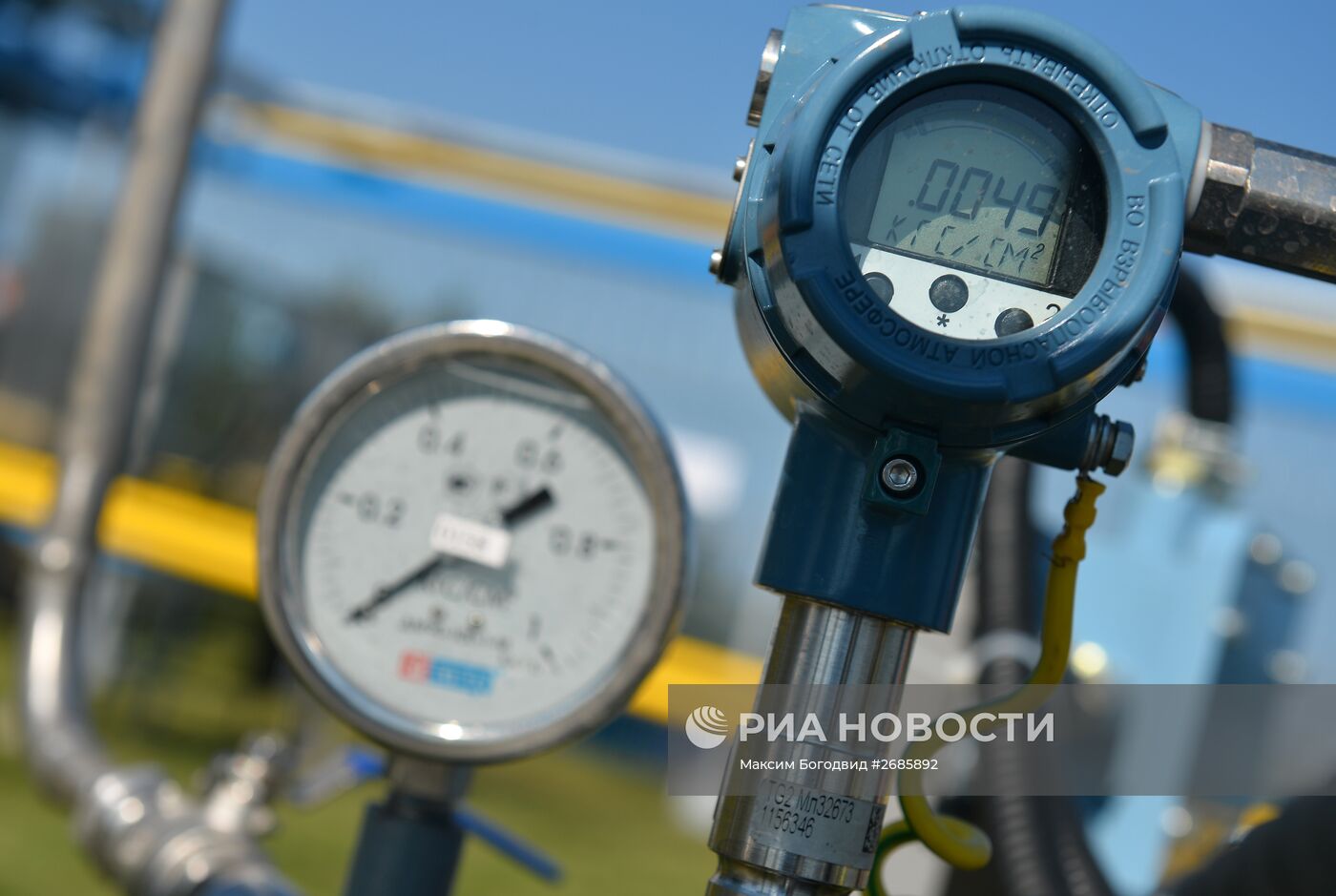 Церемония пуска газа по случаю завершения строительства газопровода-отвода в Казани