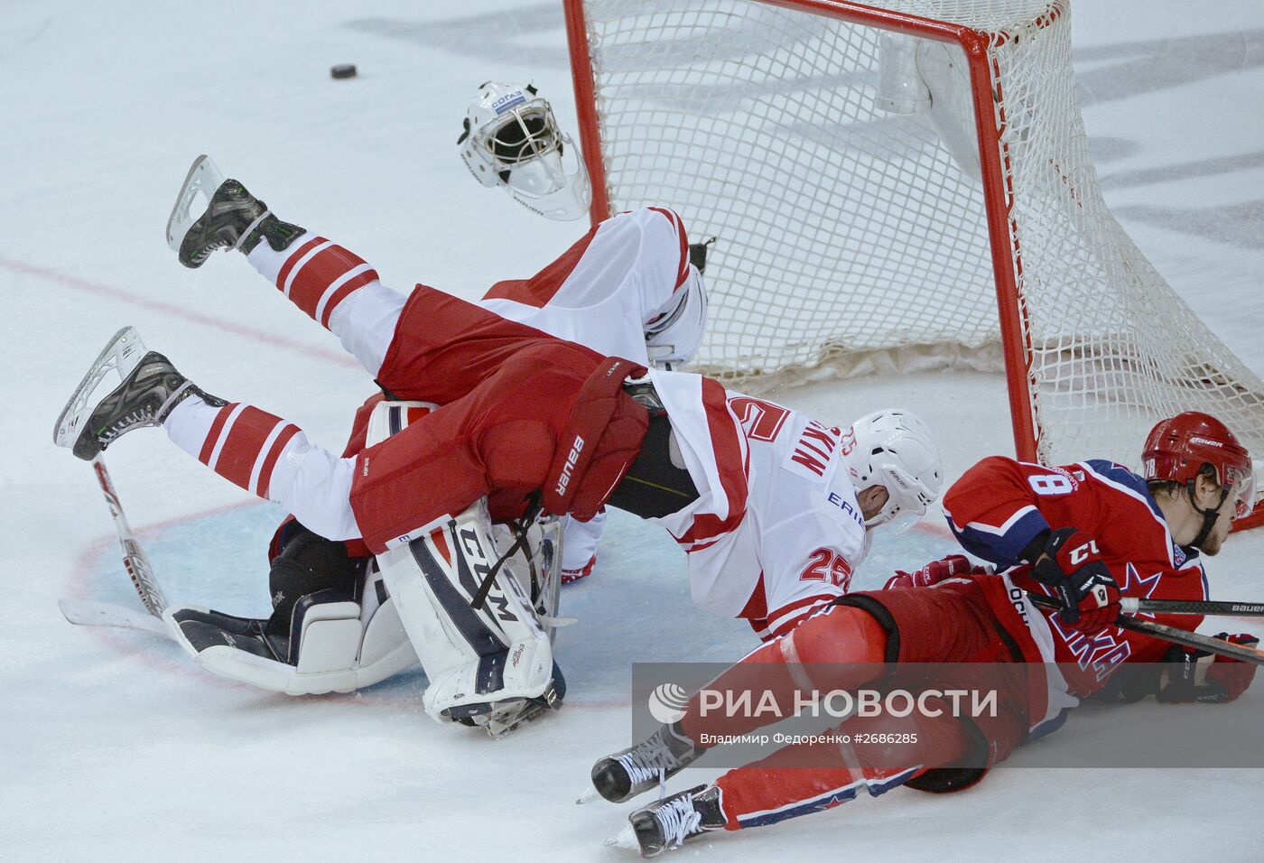Хоккей. КХЛ. Матч ЦСКА - "Спартак"