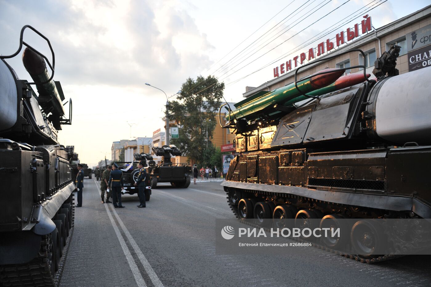 Репетиция парада в Чите, посвященного 70-летию окончания Второй мировой  войны | РИА Новости Медиабанк