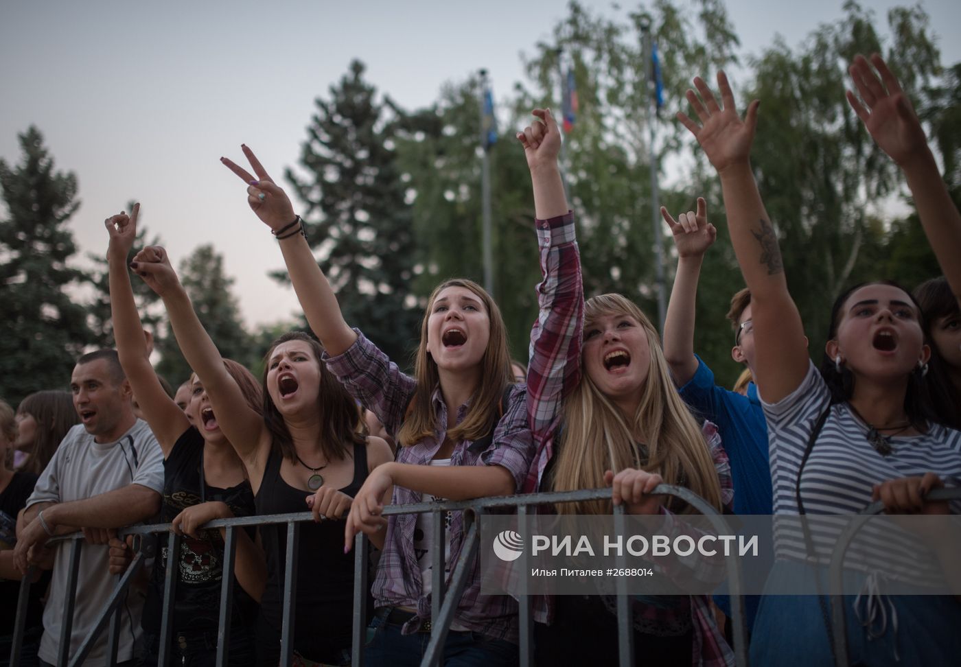 Праздничные мероприятия, посвященные Дню города и Дню шахтера в Донецке