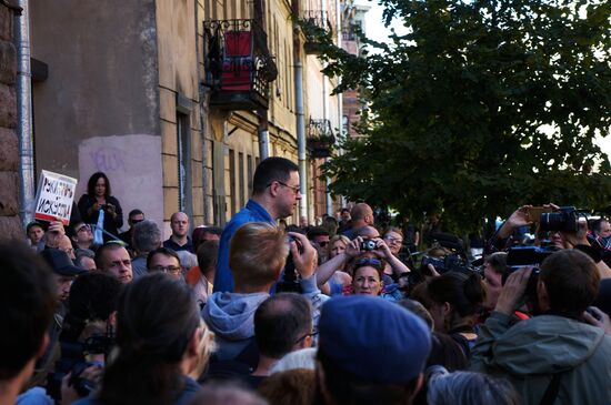 Митинг градозащитников в Санкт-Петербурге