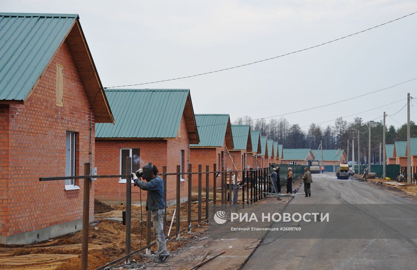 Строительство домов для жителей Забайкальского края, пострадавших от пожаров