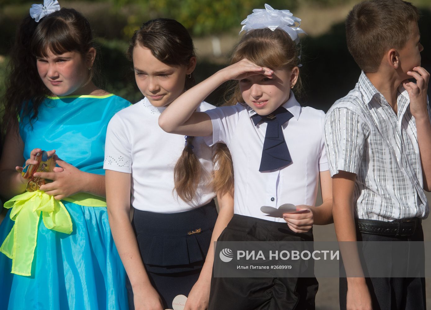 1 сентября в школе имени фотокорреспондента МИА "Россия сегодня" Андрея Стенина в городе Снежное ДНР
