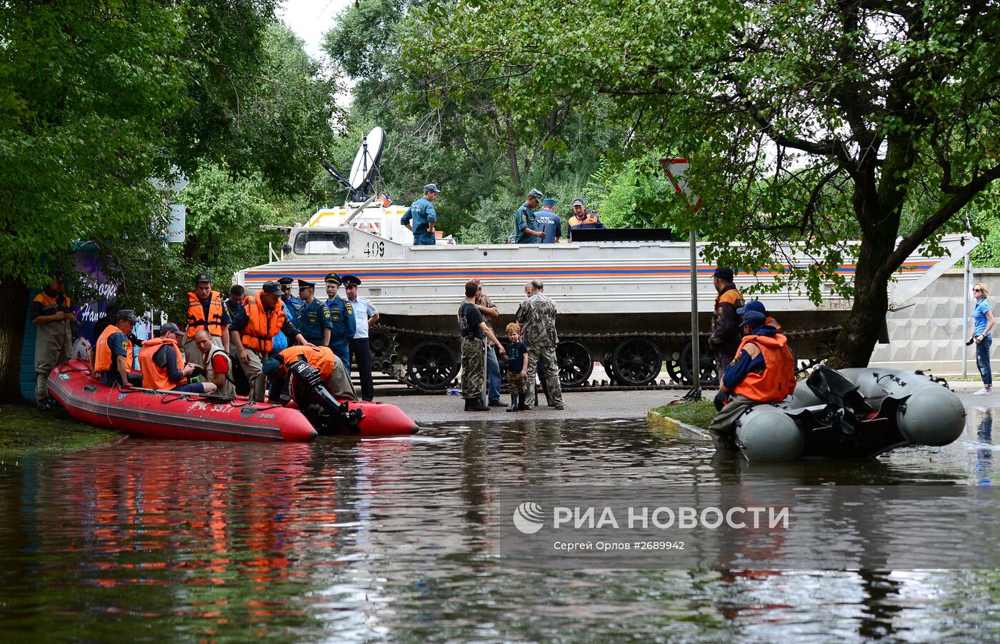 Уссурийский зоопарк после наводнения