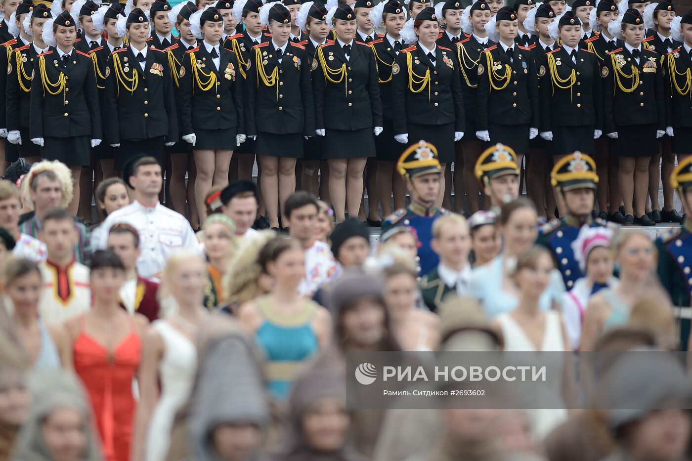 Торжественная церемония открытия Дня города Москвы на Красной площади