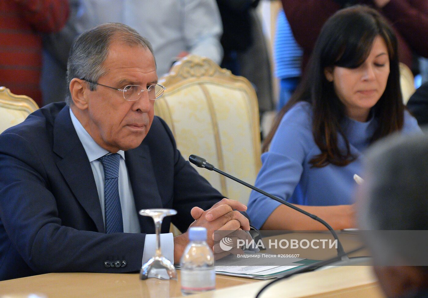 Встреча министра иностранных дел РФ С.Лаврова с министром иностранных дел Республики Судан И.Гандуром