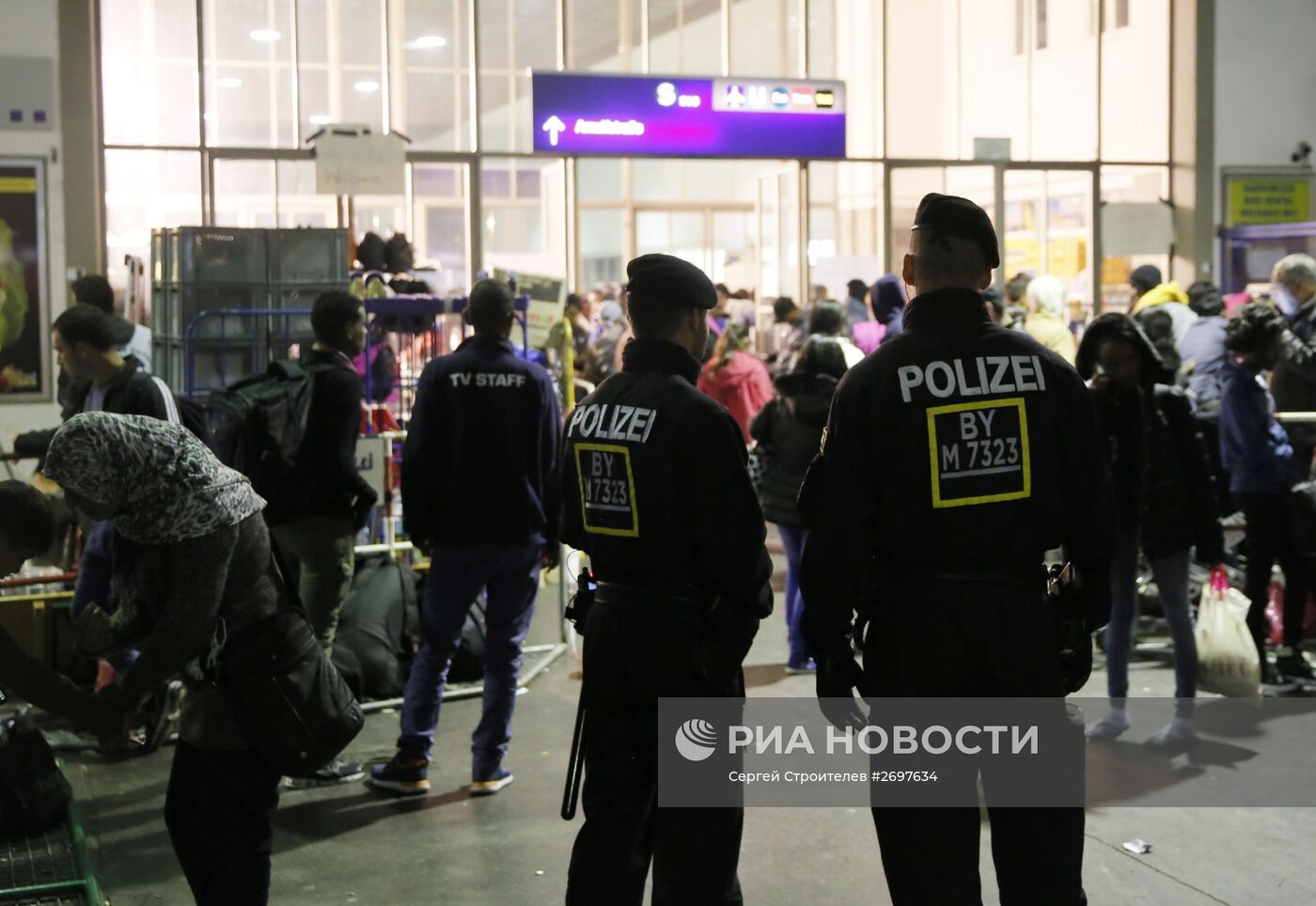 Беженцы с Ближнего Востока в Мюнхене