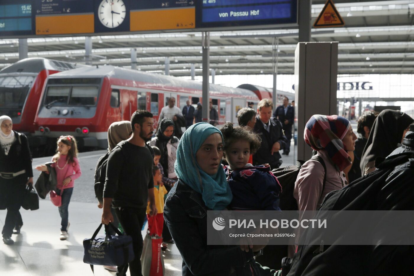 Беженцы с Ближнего Востока в Мюнхене