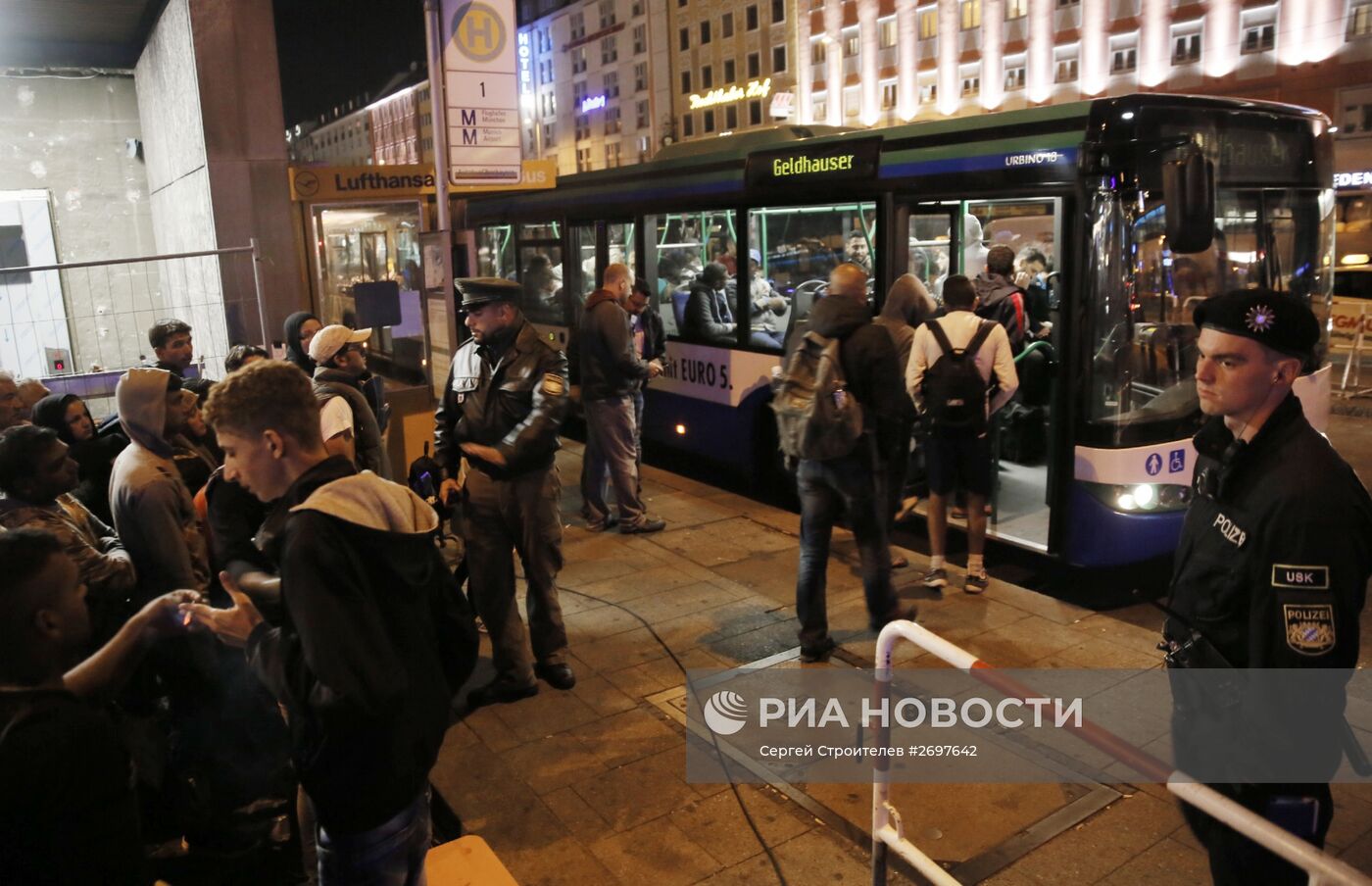 Беженцы с Ближнего Востока в Мюнхене