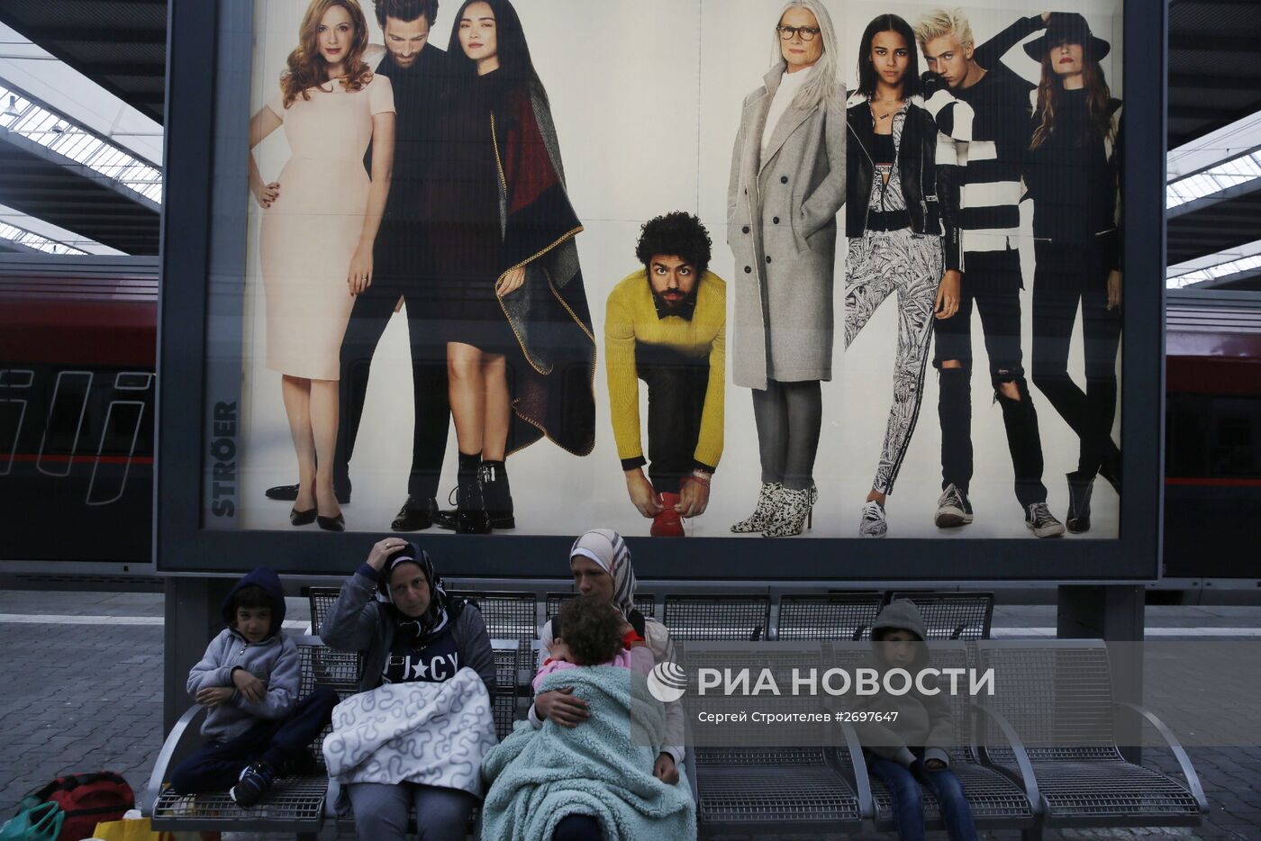 Беженцы с Ближнего Востока в Мюнхене