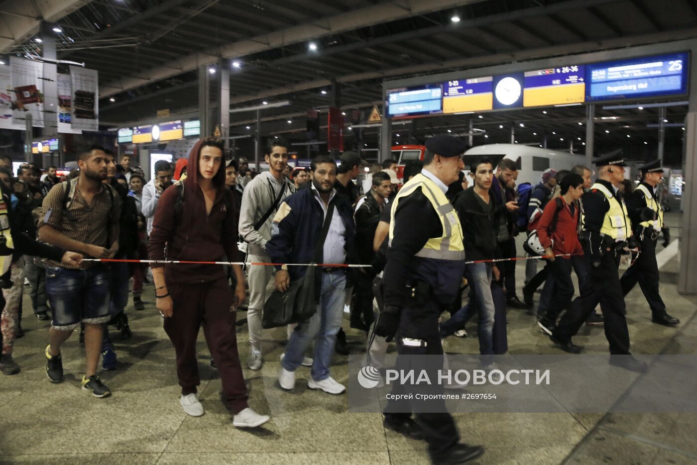 Беженцы с Ближнего Востока в Мюнхене