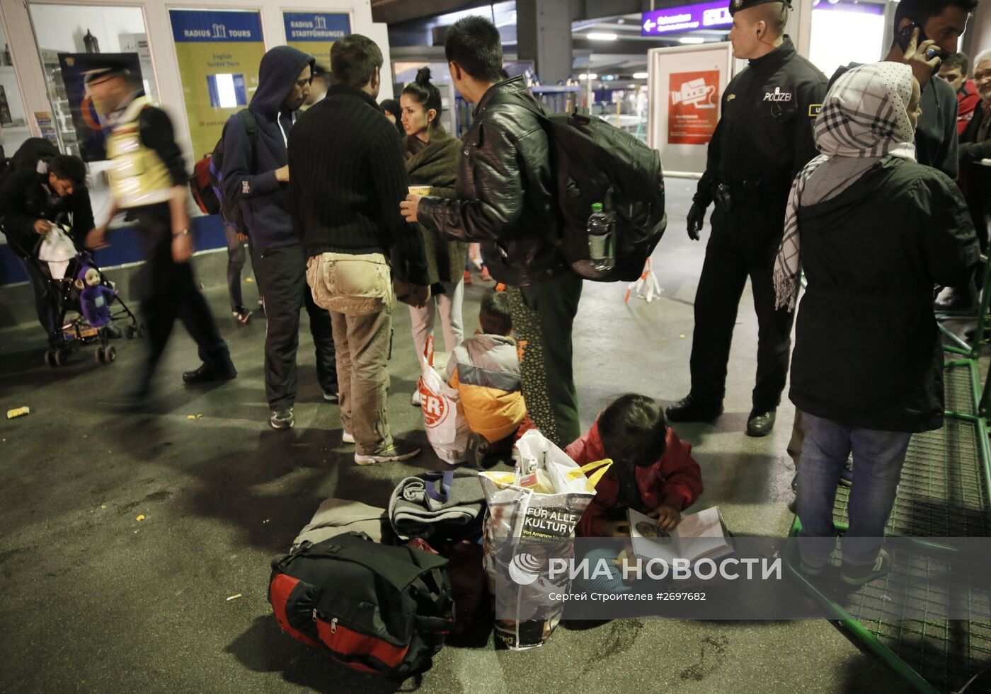 Беженцы с Ближнего Востока в Мюнхене