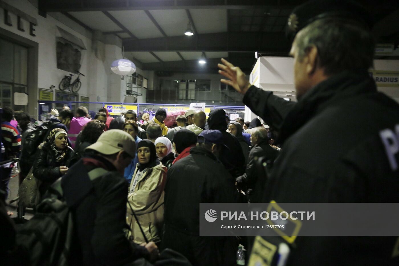Беженцы с Ближнего Востока в Мюнхене