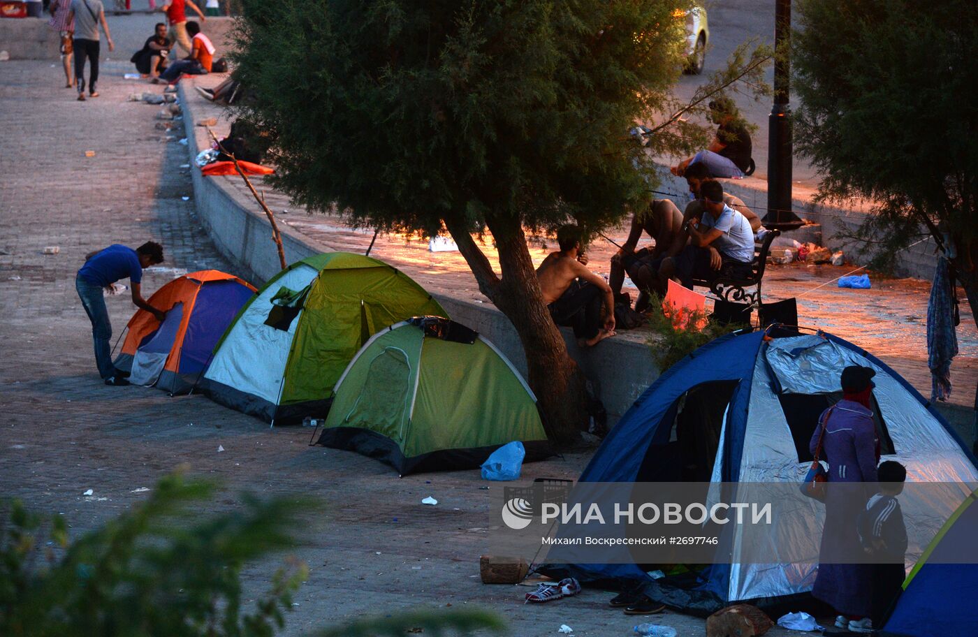 Ситуация с беженцами на греческом острове Лесбос