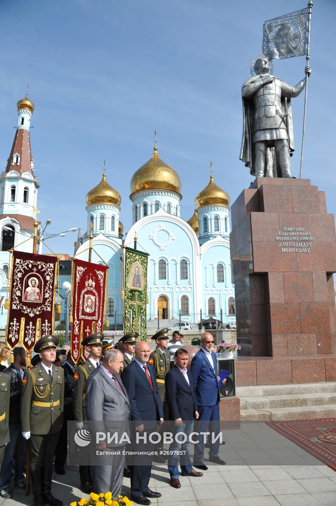 Открытие памятника Александру Невскому в Чите