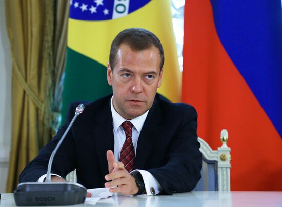 Премьер-министр РФ Д.Медведев участвует в заседании российско-бразильской комиссии высокого уровня