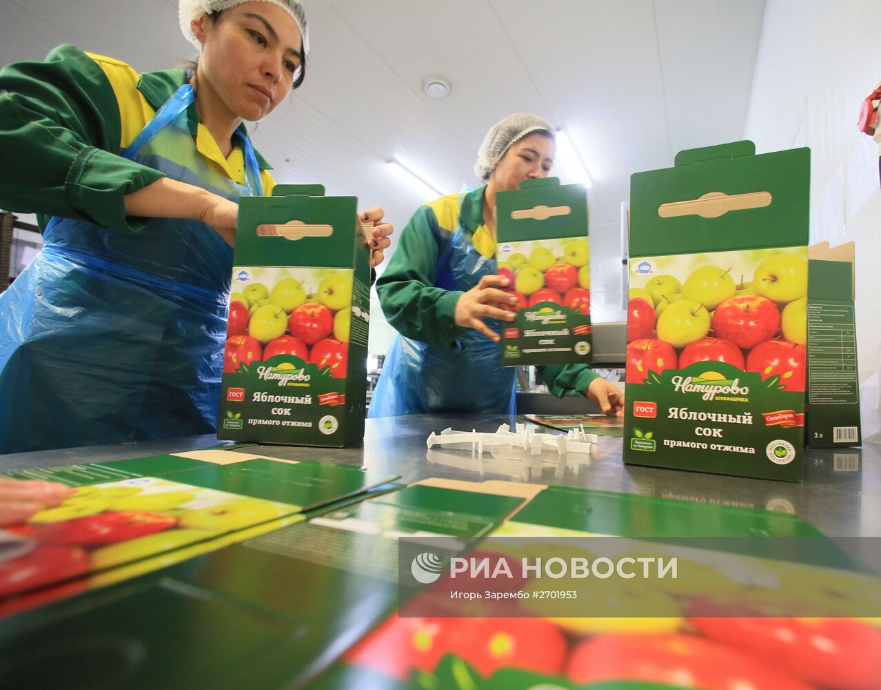 Производство яблочного сока в Калининградской области