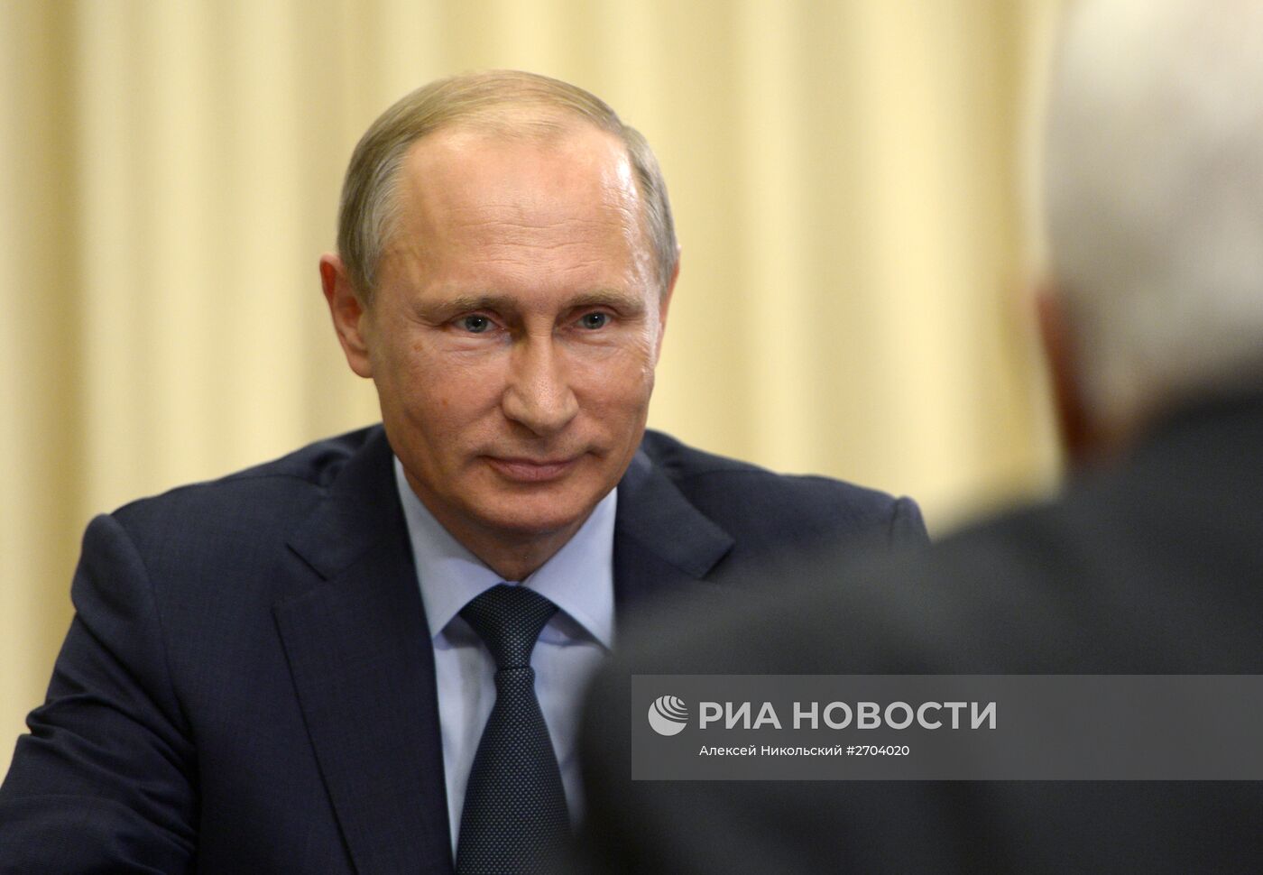 Встреча президента РФ В.Путина с президентом Палестины М.Аббасом