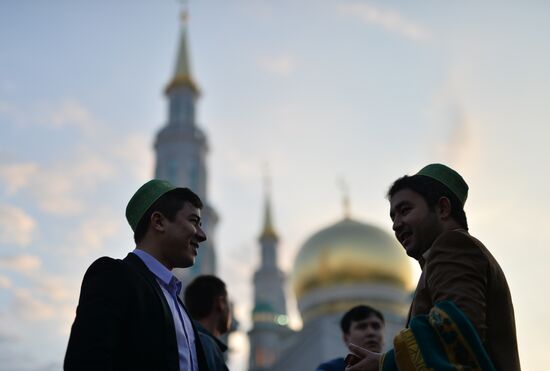 Праздник Курбан-Байрам в Московской Соборной мечети