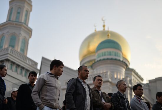 Праздник Курбан-Байрам в Московской Соборной мечети