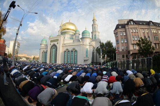 Праздник Курбан-Байрам в Московской Соборной мечети