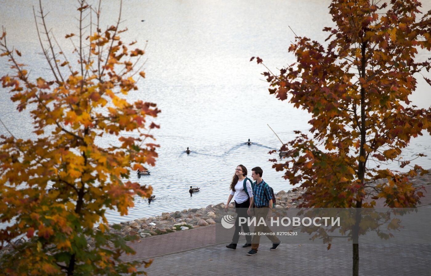 Теплая погода в Москве