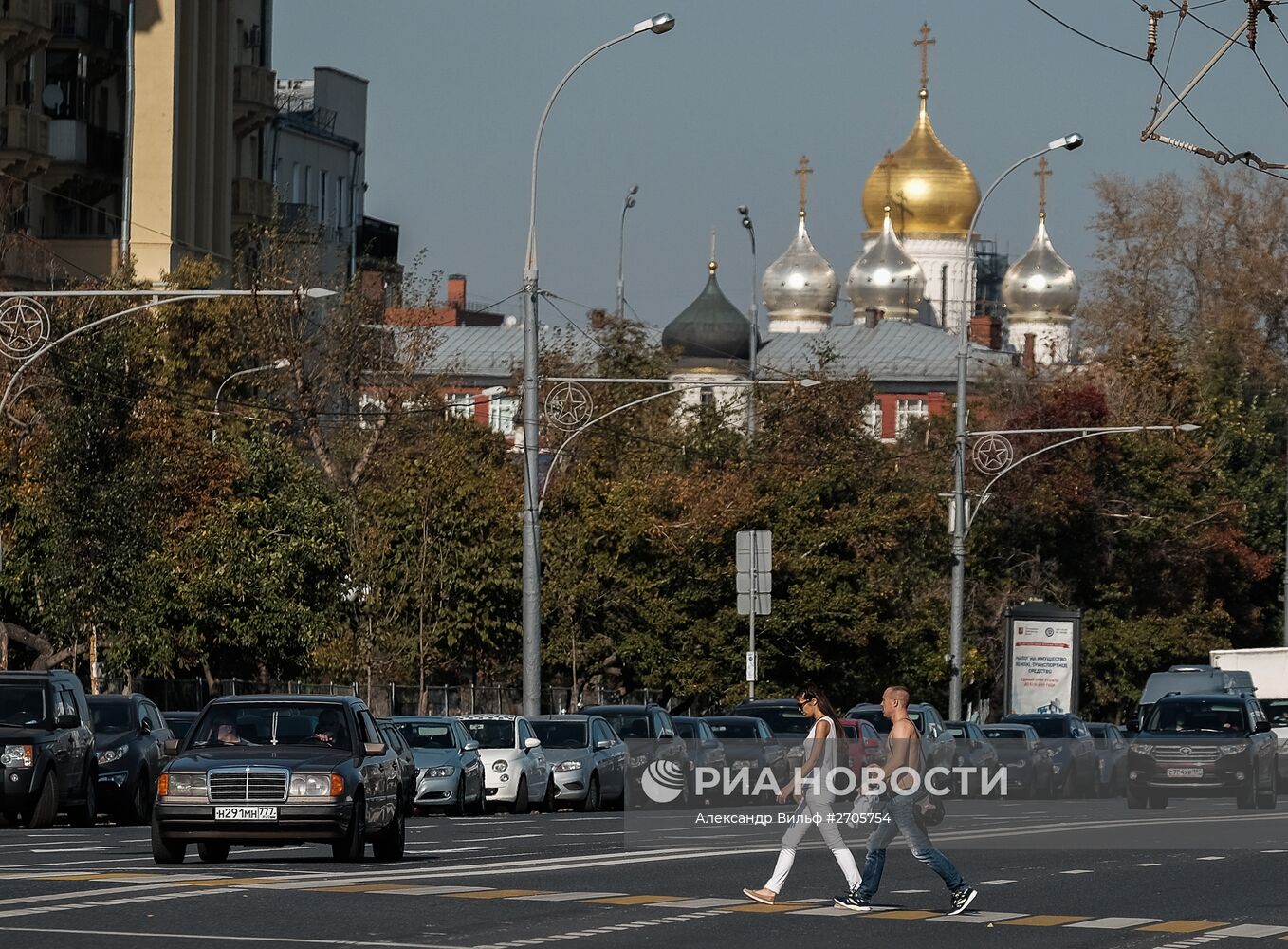 Теплая погода в Москве