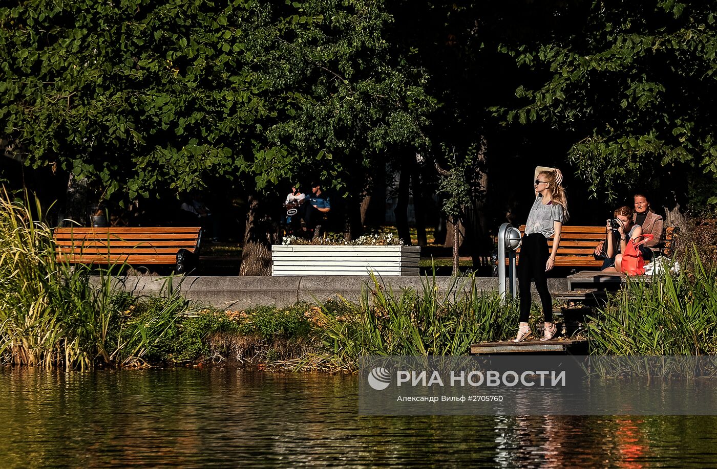 Теплая погода в Москве