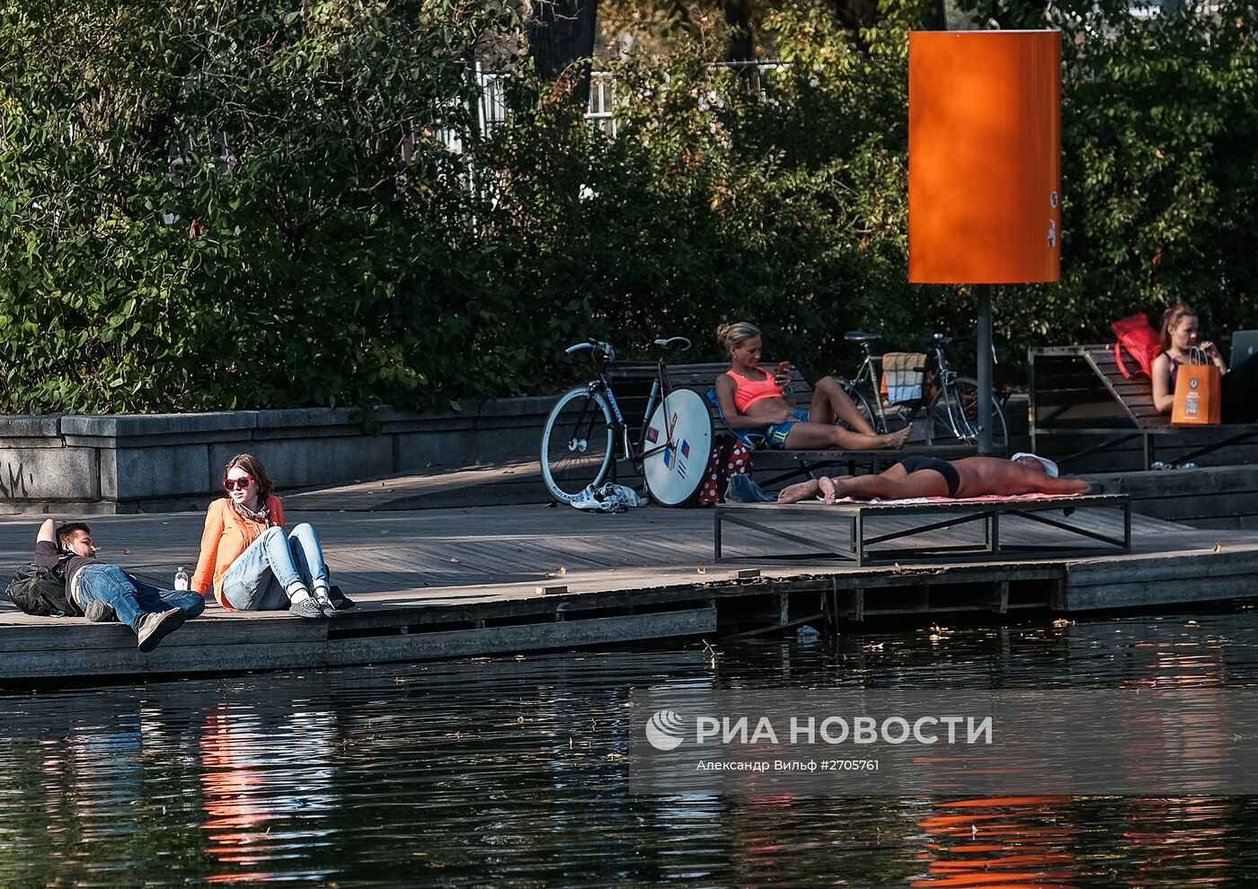 Теплая погода в Москве